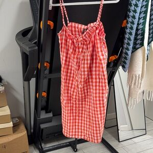 Red and White Gingham Sundress